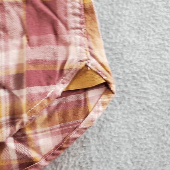 L.L. Bean Shirt Mens Medium Red Plaid Flannel Long Sleeve Collared Button Down - Picture 5 of 11